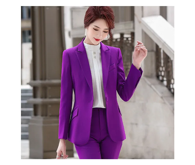 Women's Trouser Suit Office Professional Suit Jacket