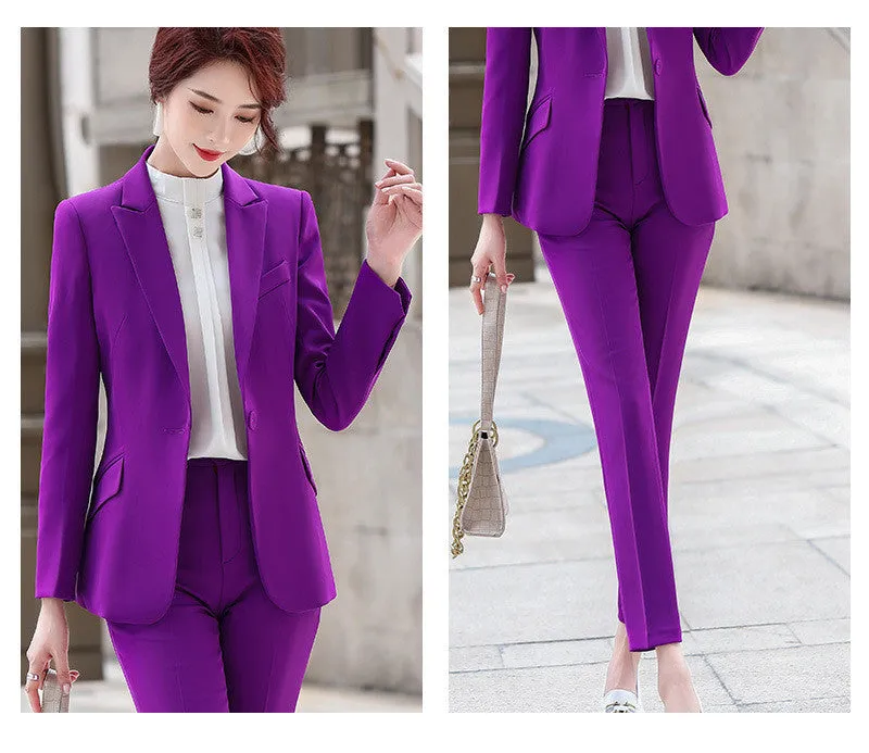 Women's Trouser Suit Office Professional Suit Jacket