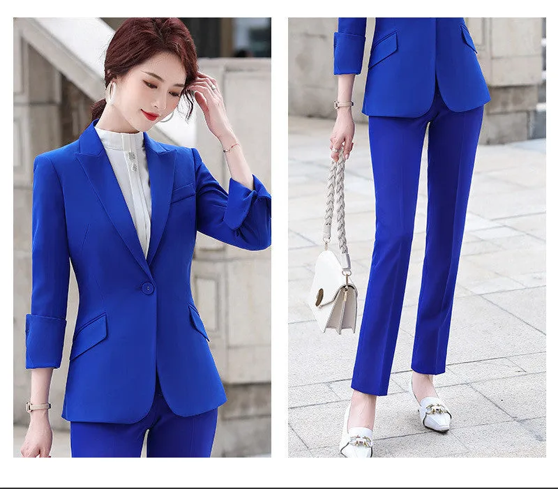 Women's Trouser Suit Office Professional Suit Jacket