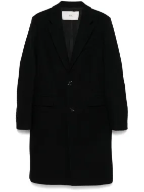 WOOL SINGLE-BREASTED COAT