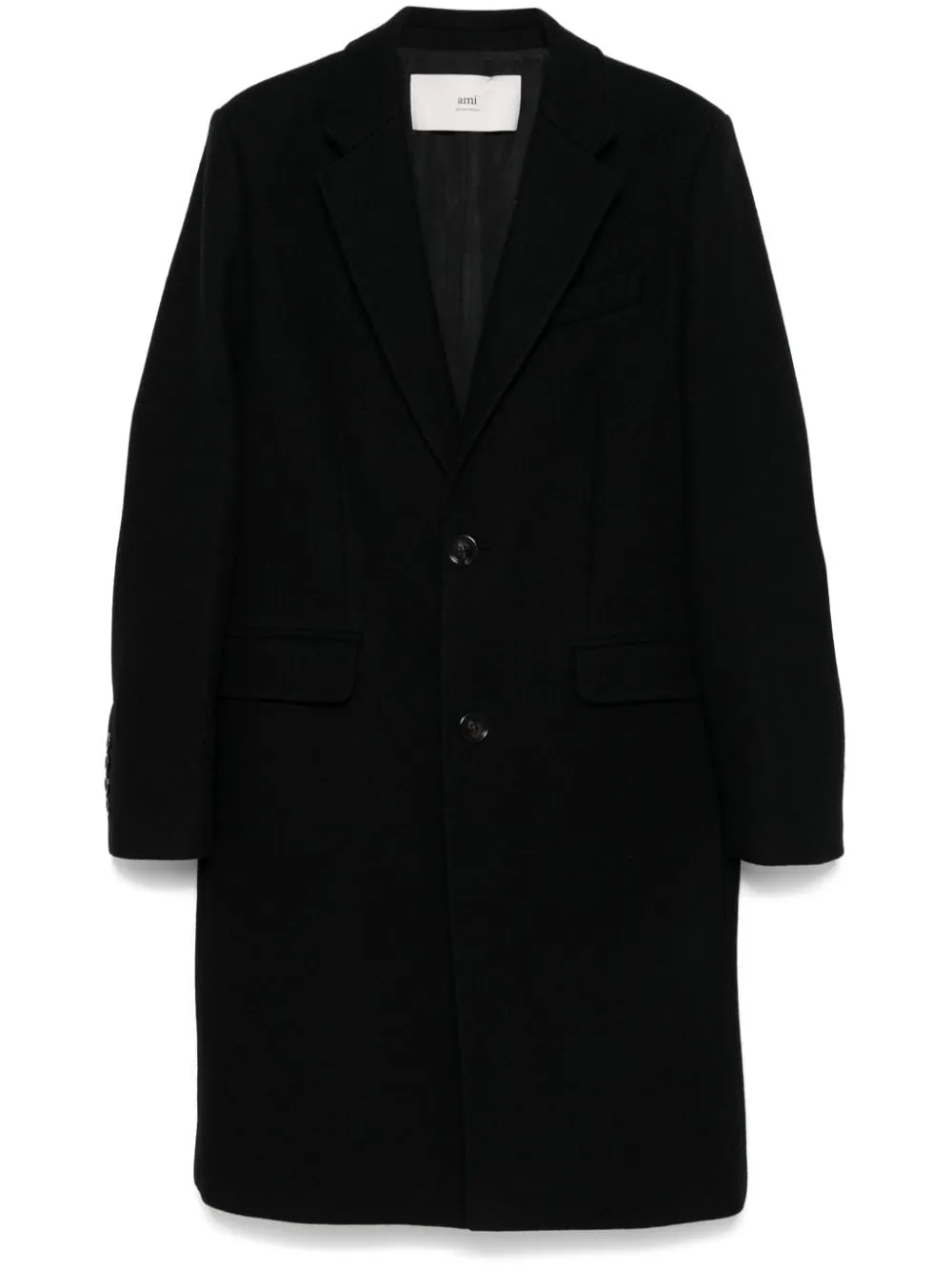 WOOL SINGLE-BREASTED COAT
